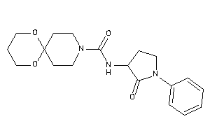 N-(2-keto-1-phenyl-pyrrolidin-3-yl)-7,11-dioxa-3-azaspiro[5.5]undecane-3-carboxamide