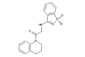 1-(3,4-dihydro-2H-quinolin-1-yl)-2-[(1,1-diketo-1,2-benzothiazol-3-yl)amino]ethanone