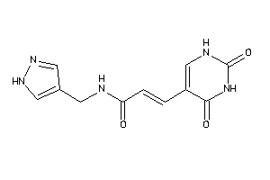 3-(2,4-diketo-1H-pyrimidin-5-yl)-N-(1H-pyrazol-4-ylmethyl)acrylamide