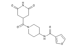 N-[1-(2,6-diketoisonipecotoyl)-4-piperidyl]-3-furamide