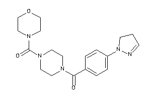 Morpholino-[4-[4-(2-pyrazolin-1-yl)benzoyl]piperazino]methanone