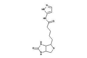 5-(2-keto-1,3,3a,4,6,6a-hexahydrothieno[3,4-d]imidazol-4-yl)-N-(1H-pyrazol-5-yl)valeramide