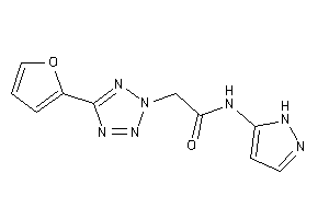 2-[5-(2-furyl)tetrazol-2-yl]-N-(1H-pyrazol-5-yl)acetamide