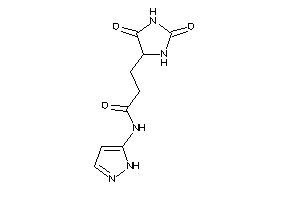 3-(2,5-diketoimidazolidin-4-yl)-N-(1H-pyrazol-5-yl)propionamide