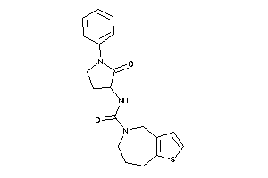 N-(2-keto-1-phenyl-pyrrolidin-3-yl)-4,6,7,8-tetrahydrothieno[3,2-c]azepine-5-carboxamide