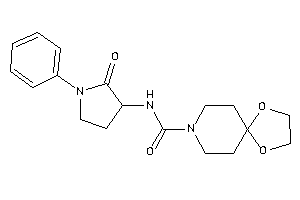 N-(2-keto-1-phenyl-pyrrolidin-3-yl)-1,4-dioxa-8-azaspiro[4.5]decane-8-carboxamide