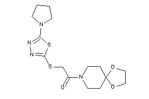 1-(1,4-dioxa-8-azaspiro[4.5]decan-8-yl)-2-[(5-pyrrolidino-1,3,4-thiadiazol-2-yl)thio]ethanone