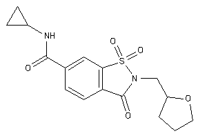 N-cyclopropyl-1,1,3-triketo-2-(tetrahydrofurfuryl)-1,2-benzothiazole-6-carboxamide