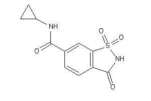 N-cyclopropyl-1,1,3-triketo-1,2-benzothiazole-6-carboxamide