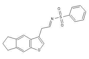 N-[2-(6,7-dihydro-5H-cyclopenta[f]benzofuran-3-yl)ethylidene]benzenesulfonamide