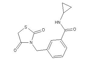 N-cyclopropyl-3-[(2,4-diketothiazolidin-3-yl)methyl]benzamide