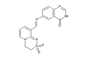 6-[(2,2-diketo-3,4-dihydropyrido[2,1-c][1,2,4]thiadiazin-9-yl)methyleneamino]-3H-quinazolin-4-one