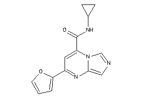 Image of N-cyclopropyl-2-(2-furyl)imidazo[1,5-a]pyrimidine-4-carboxamide