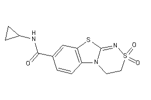 N-cyclopropyl-2,2-diketo-3,4-dihydro-[1,2,4]thiadiazino[3,4-b][1,3]benzothiazole-8-carboxamide