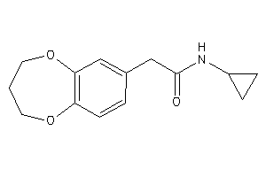 N-cyclopropyl-2-(3,4-dihydro-2H-1,5-benzodioxepin-7-yl)acetamide