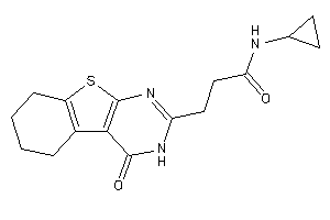 N-cyclopropyl-3-(4-keto-5,6,7,8-tetrahydro-3H-benzothiopheno[2,3-d]pyrimidin-2-yl)propionamide