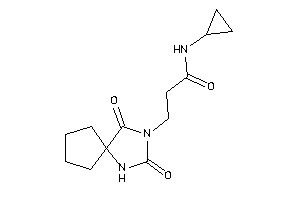 Image of N-cyclopropyl-3-(2,4-diketo-1,3-diazaspiro[4.4]nonan-3-yl)propionamide