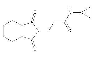 N-cyclopropyl-3-(1,3-diketo-3a,4,5,6,7,7a-hexahydroisoindol-2-yl)propionamide