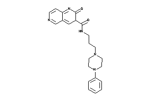2-keto-N-[3-(4-phenylpiperazino)propyl]-3H-1,6-naphthyridine-3-carboxamide