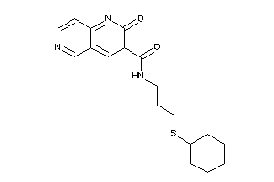 Image of N-[3-(cyclohexylthio)propyl]-2-keto-3H-1,6-naphthyridine-3-carboxamide