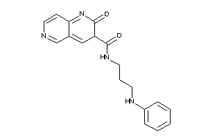 Image of N-(3-anilinopropyl)-2-keto-3H-1,6-naphthyridine-3-carboxamide