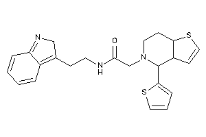 N-[2-(2H-indol-3-yl)ethyl]-2-[4-(2-thienyl)-4,6,7,7a-tetrahydro-3aH-thieno[3,2-c]pyridin-5-yl]acetamide