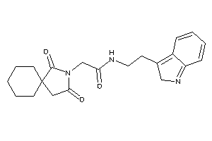 2-(2,4-diketo-3-azaspiro[4.5]decan-3-yl)-N-[2-(2H-indol-3-yl)ethyl]acetamide