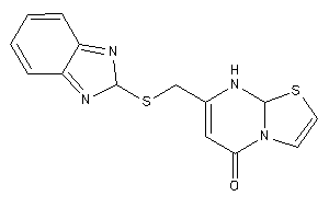 7-[(2H-benzimidazol-2-ylthio)methyl]-8,8a-dihydrothiazolo[3,2-a]pyrimidin-5-one