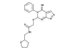 Image of 2-[(4-imino-5-phenyl-6H-pyrazolo[3,4-d]pyrimidin-6-yl)thio]-N-(tetrahydrofurfuryl)acetamide