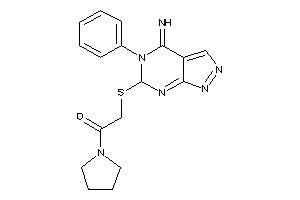 2-[(4-imino-5-phenyl-6H-pyrazolo[3,4-d]pyrimidin-6-yl)thio]-1-pyrrolidino-ethanone