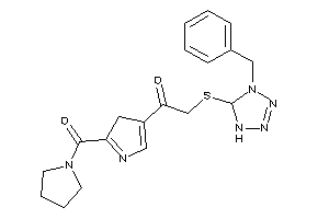 2-[(4-benzyl-1,5-dihydrotetrazol-5-yl)thio]-1-[2-(pyrrolidine-1-carbonyl)-3H-pyrrol-4-yl]ethanone