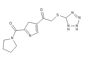 2-(2,5-dihydro-1H-tetrazol-5-ylthio)-1-[2-(pyrrolidine-1-carbonyl)-3H-pyrrol-4-yl]ethanone
