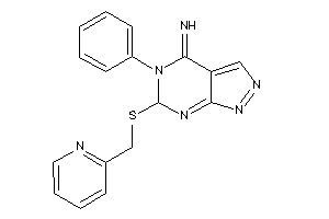 [5-phenyl-6-(2-pyridylmethylthio)-6H-pyrazolo[3,4-d]pyrimidin-4-ylidene]amine