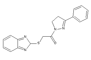 2-(2H-benzimidazol-2-ylthio)-1-(3-phenyl-2-pyrazolin-1-yl)ethanone