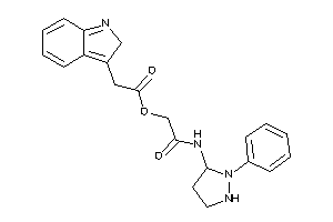 Image of 2-(2H-indol-3-yl)acetic Acid [2-keto-2-[(2-phenylpyrazolidin-3-yl)amino]ethyl] Ester