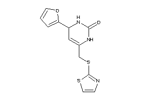 Image of 4-(2-furyl)-6-[(thiazol-2-ylthio)methyl]-3,4-dihydro-1H-pyrimidin-2-one