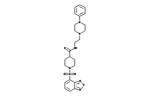 1-benzofurazan-4-ylsulfonyl-N-[2-(4-phenylpiperazino)ethyl]isonipecotamide