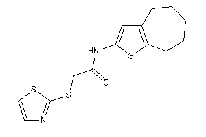 N-(5,6,7,8-tetrahydro-4H-cyclohepta[b]thiophen-2-yl)-2-(thiazol-2-ylthio)acetamide