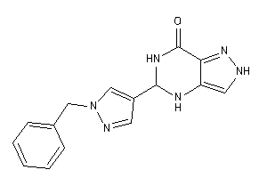Image of 5-(1-benzylpyrazol-4-yl)-2,4,5,6-tetrahydropyrazolo[4,3-d]pyrimidin-7-one