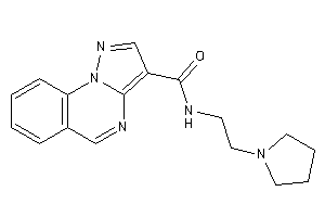 Image of N-(2-pyrrolidinoethyl)pyrazolo[1,5-a]quinazoline-3-carboxamide