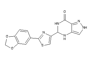 Image of 5-[2-(1,3-benzodioxol-5-yl)thiazol-4-yl]-2,4,5,6-tetrahydropyrazolo[4,3-d]pyrimidin-7-one