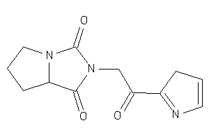 Image of 2-[2-keto-2-(3H-pyrrol-2-yl)ethyl]-5,6,7,7a-tetrahydropyrrolo[2,1-e]imidazole-1,3-quinone