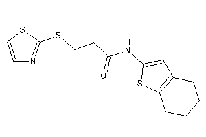 N-(4,5,6,7-tetrahydrobenzothiophen-2-yl)-3-(thiazol-2-ylthio)propionamide