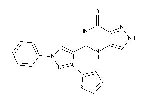 Image of 5-[1-phenyl-3-(2-thienyl)pyrazol-4-yl]-2,4,5,6-tetrahydropyrazolo[4,3-d]pyrimidin-7-one