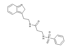 3-(benzenesulfonamido)-N-[2-(2H-indol-3-yl)ethyl]propionamide