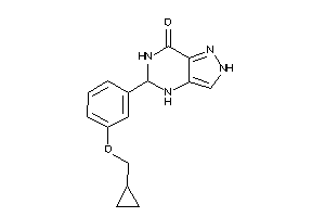 Image of 5-[3-(cyclopropylmethoxy)phenyl]-2,4,5,6-tetrahydropyrazolo[4,3-d]pyrimidin-7-one