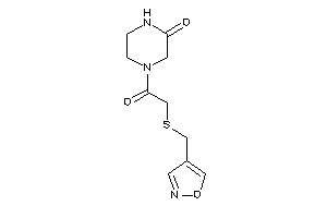 4-[2-(isoxazol-4-ylmethylthio)acetyl]piperazin-2-one