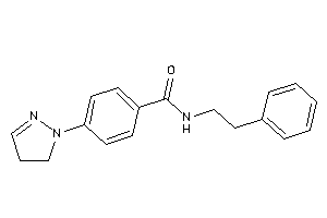 N-phenethyl-4-(2-pyrazolin-1-yl)benzamide