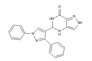 Image of 5-(1,3-diphenylpyrazol-4-yl)-2,4,5,6-tetrahydropyrazolo[4,3-d]pyrimidin-7-one