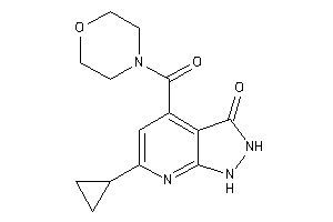 6-cyclopropyl-4-(morpholine-4-carbonyl)-1,2-dihydropyrazolo[3,4-b]pyridin-3-one